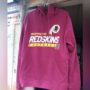 Washington Redskins hooded sweatshirt male sz large